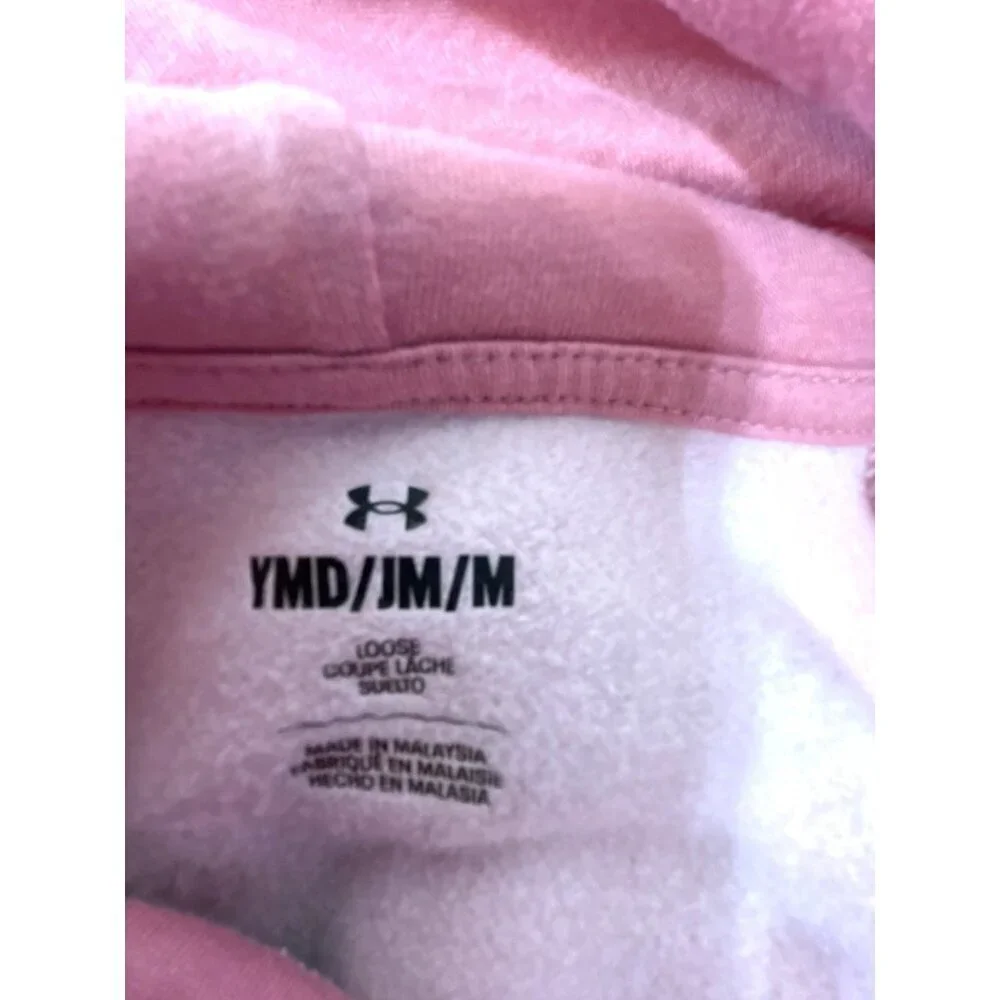 Underarmour Girls Hooded Jogging Suit Pink Size M